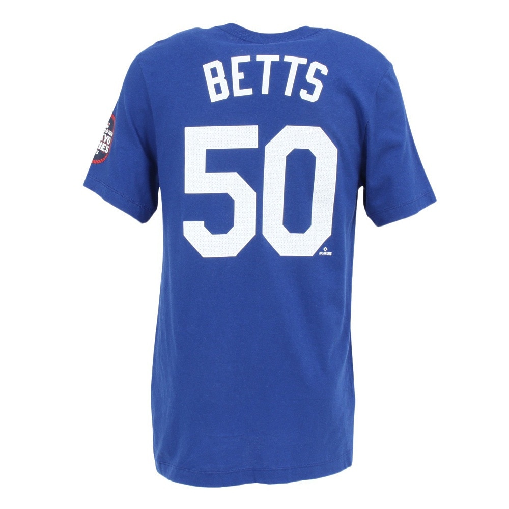 エムエルビー（MLB）（メンズ）【MLB 東京シリーズ】野球ウェア ネーム&ナンバー 半袖Tシャツ 袖パッチ付 ロサンゼルス ドジャース ベッツ N199-4EW-LD9-002-P
