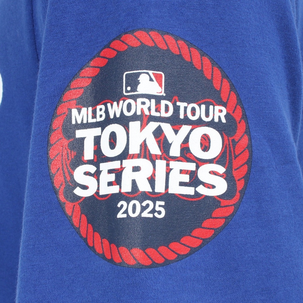 エムエルビー（MLB）（メンズ）【MLB 東京シリーズ】野球ウェア ネーム&ナンバー 半袖Tシャツ 袖パッチ付 ロサンゼルス ドジャース ベッツ N199-4EW-LD9-002-P