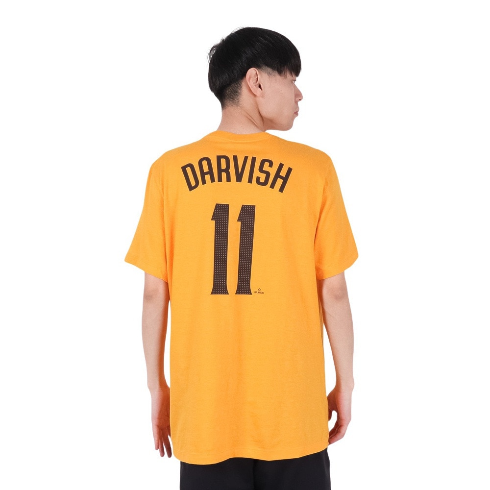 エムエルビー（MLB）（メンズ）野球ウェア ネーム&ナンバー 半袖Tシャツ サンディエゴ パドレス ダルビッシュ有 N199-79Q-PY9-T73