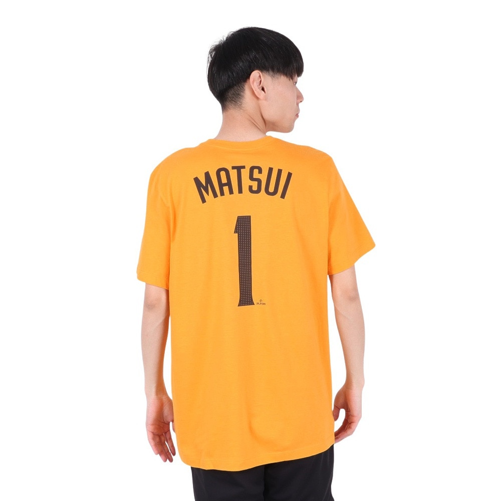 エムエルビー（MLB）（メンズ）野球ウェア ネーム&ナンバー 半袖Tシャツ サンディエゴ パドレス 松井裕樹 N199-79Q-PY9-T7H