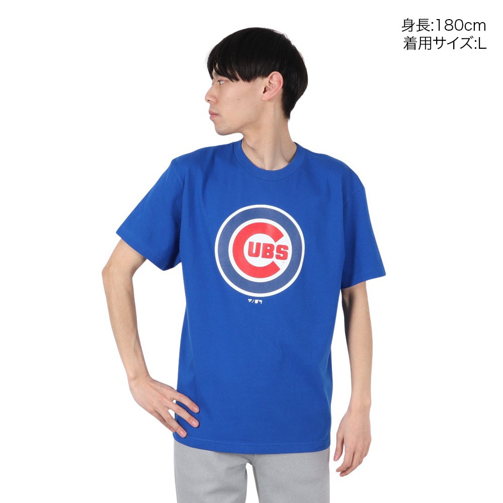 MJ・MLB（MJ・MLB）（メンズ）野球ウェア PRIMARY ロゴ 半袖Tシャツ シカゴ・カブス ML0125SS0009-CUBS