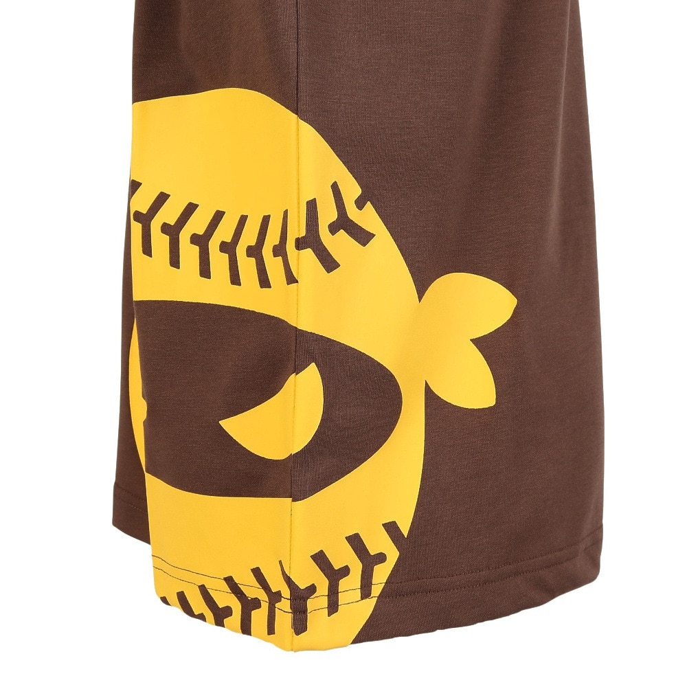 PITCHING NINJA（PITCHING NINJA ）（メンズ）野球ウェア ビッグ ロゴTシャツ OT0125SS0012-BRN