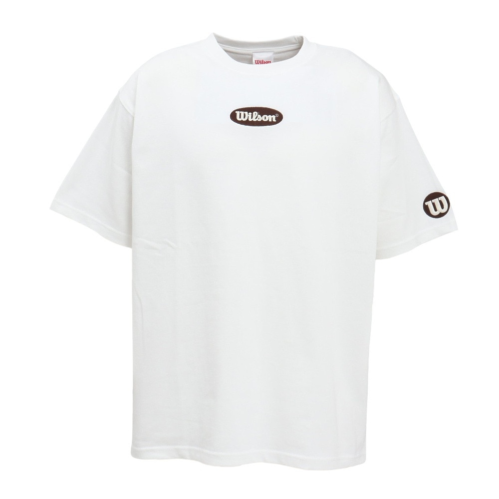 ウイルソン（Wilson）（メンズ）野球ウェア BIG 半袖Tシャツ WH/DBR WB6081602