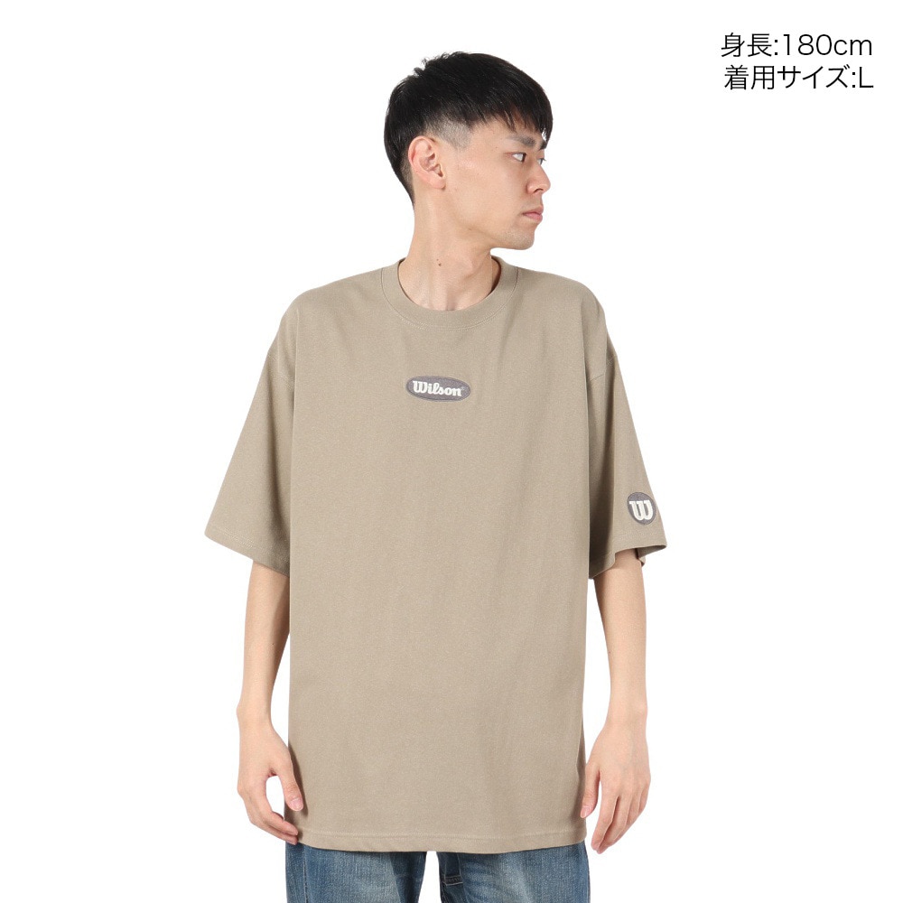 ウイルソン（Wilson）（メンズ）野球ウェア 半袖 ビッグシルエットTシャツ KHA/GRY WB6081610