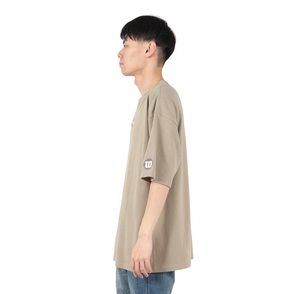 ウイルソン（Wilson）（メンズ）野球ウェア 半袖 ビッグシルエットTシャツ KHA/GRY WB6081610