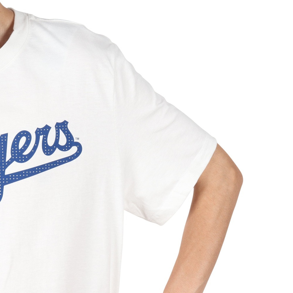 エムエルビー（MLB）（メンズ）野球ウェア ドジャース 佐々木朗希 ネーム&ナンバー Tシャツ ホワイト ML0125SS0091-WHT