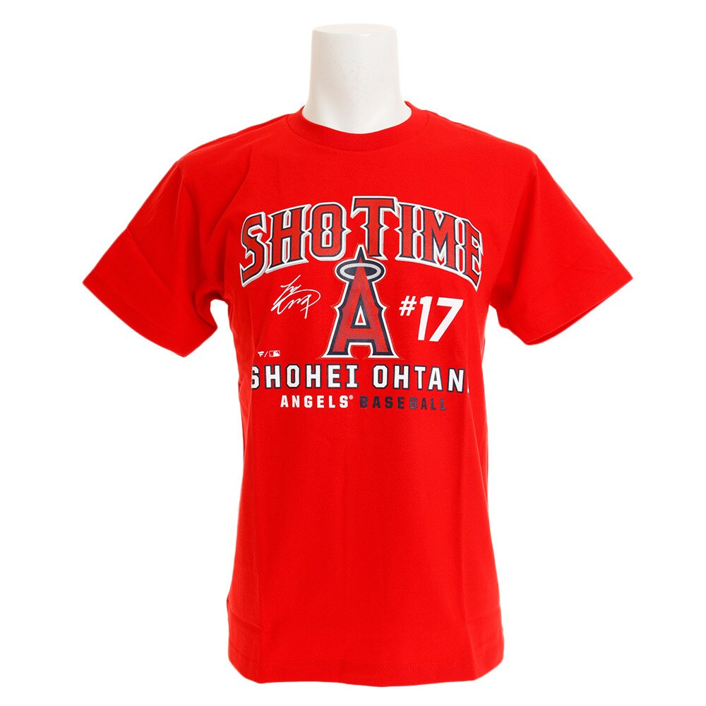  Tシャツ メンズ 半袖 大谷翔平 ロサンゼルス・エンゼルス SHO TIME MM08-LA-8001-RD 【野球 スポーツ ウェア 一般】 