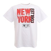 野球ウェア NYロゴTシャツ MM01-NY-1S17-WH