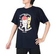 MJ・MLB（MJ・MLB）（メンズ、レディース）野球ウェア 大谷翔平 MVP記念 2023 イラスト Tシャツ エンゼルス ML01-23FW-0006 NAVY