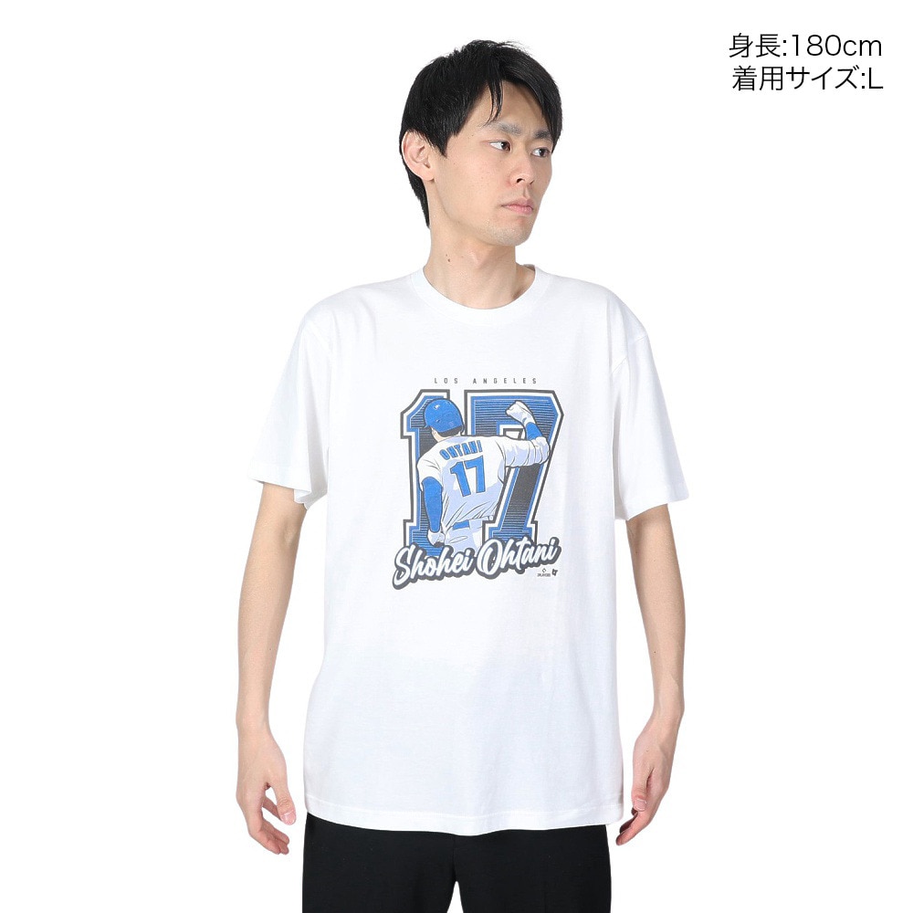 MJ・MLB（MJ・MLB）（メンズ、レディース）野球ウェア 大谷翔平 BACK SHOT LAD Tシャツ ホワイト