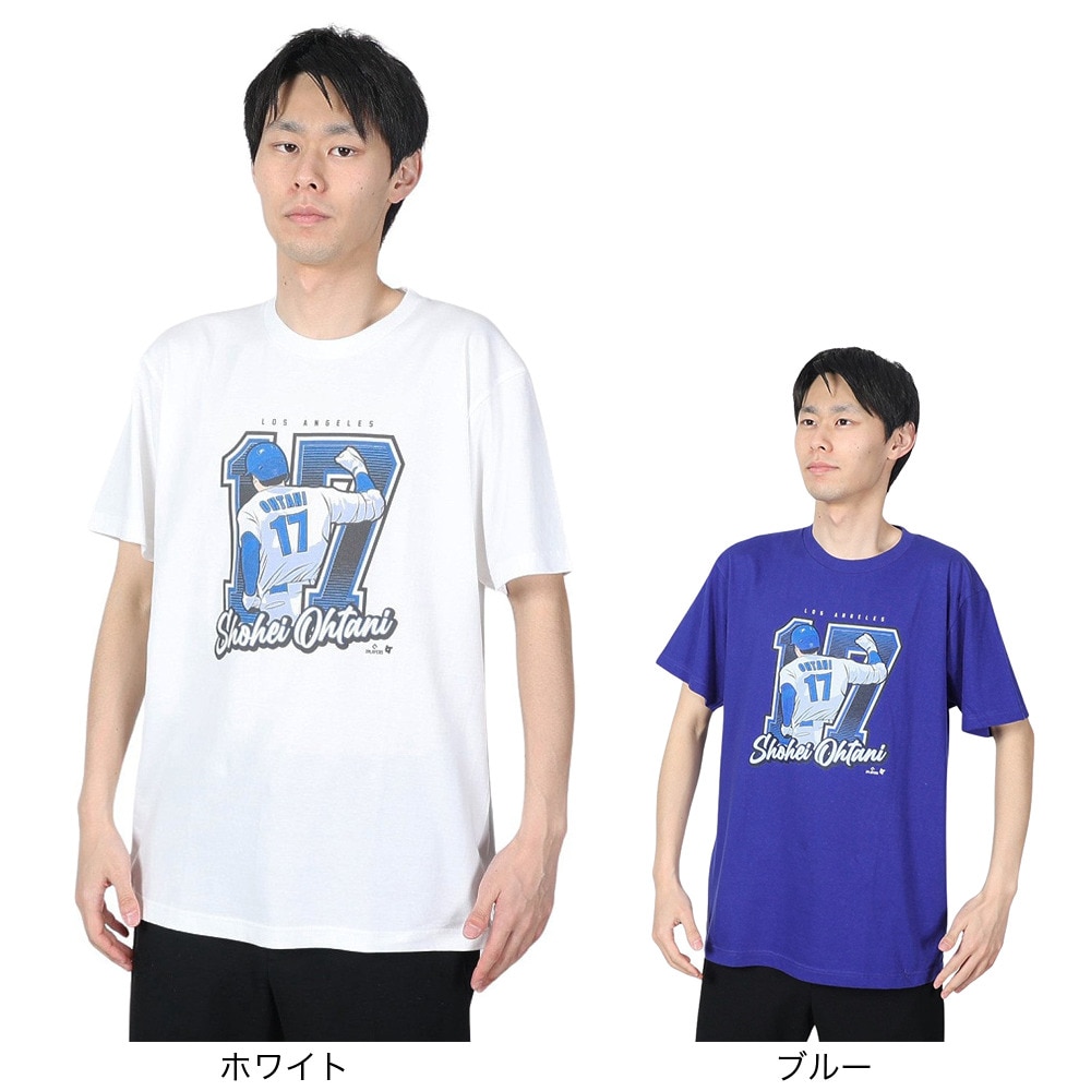 MJ・MLB（MJ・MLB）（メンズ、レディース）野球ウェア 大谷翔平 BACK SHOT LAD Tシャツ ジャパンブルー