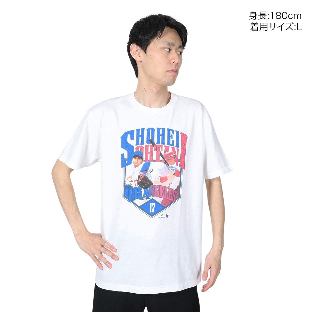 MJ・MLB（MJ・MLB）（メンズ、レディース）野球ウェア SHOHEI LA Tシャツ ホワイト