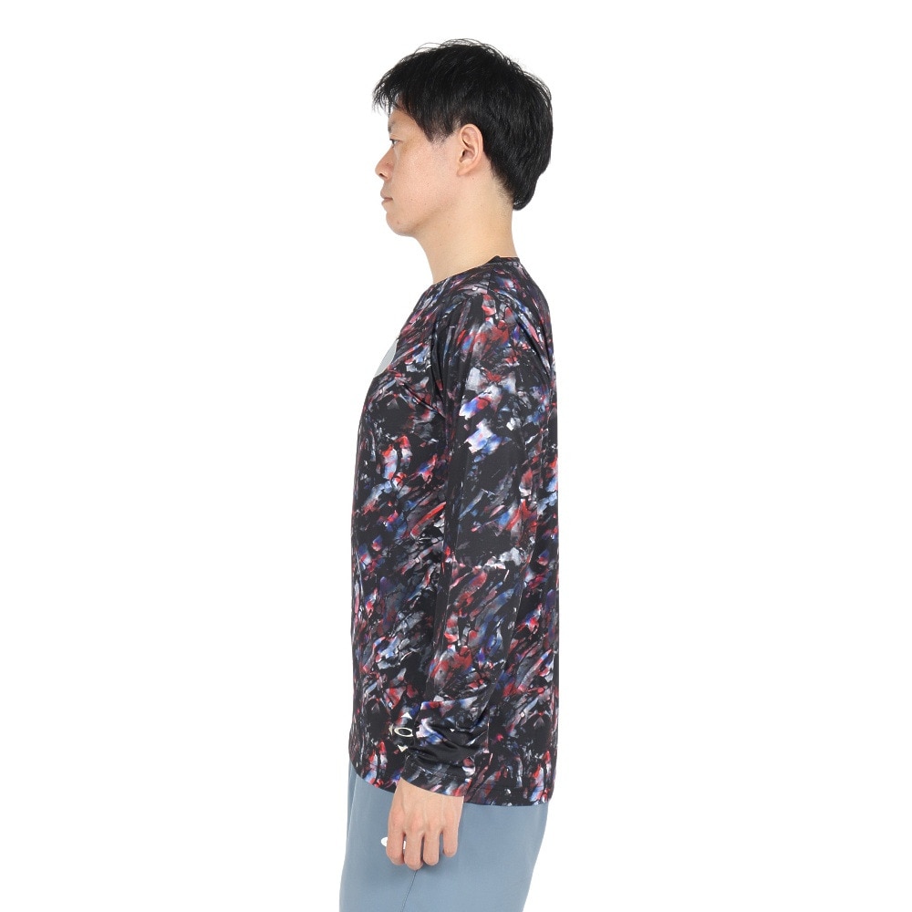 オークリー（OAKLEY）（メンズ）野球ウェア Striking Qd ロングスリーブ グラフィック Tシャツ 6.0 FOA407101-00G