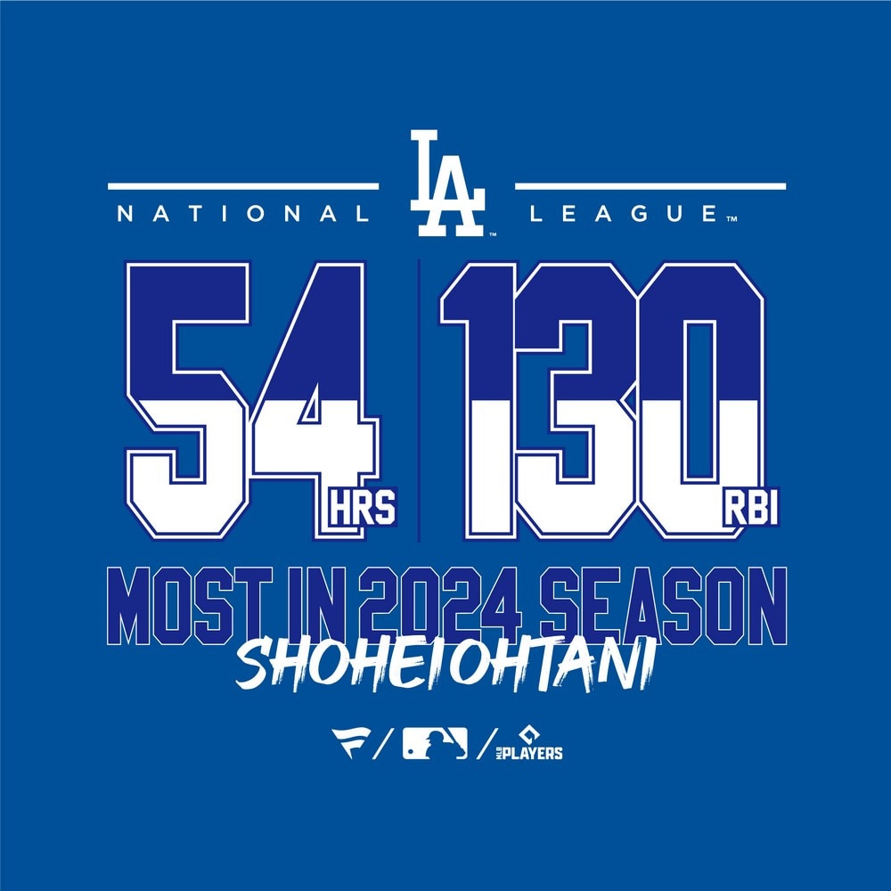 MJ・MLB（MJ・MLB）（メンズ）大谷翔平 ナショナルリーグ ホームラン王&打点王 獲得記念 N&N Tシャツ ML01-24FW-0009