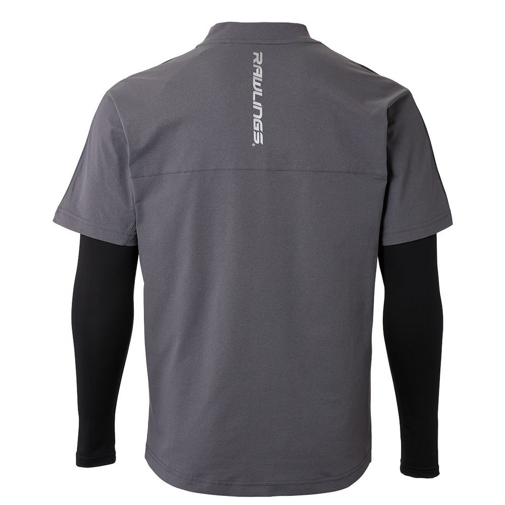ローリングス（Rawlings）（メンズ、レディース）野球ウェア Ｔシャツ Vトップレイヤードセット AUT15S01S-CGRY