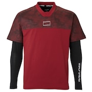 (メンズ、レディース)野球ウェア Tシャツ Vトップレイヤードセット AUT15S01S-MA
