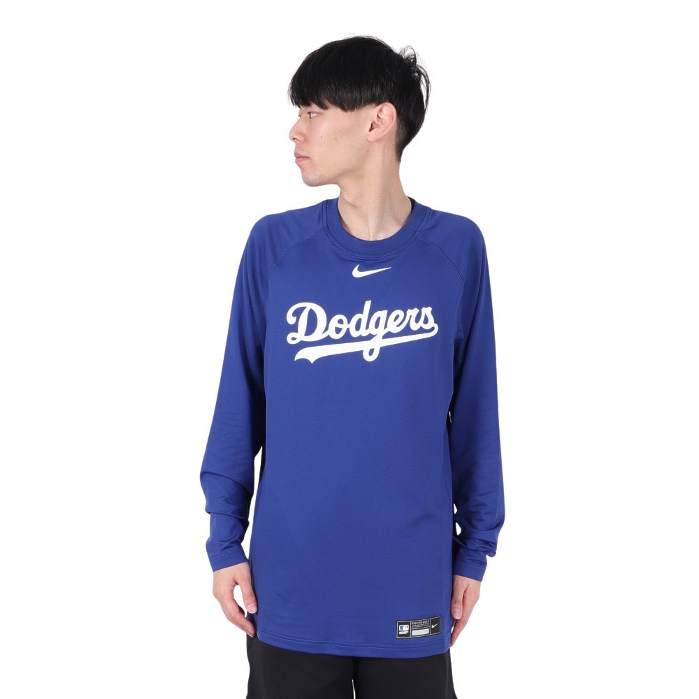 エムエルビー（MLB）（メンズ）野球ウェア 長袖クルーネック プルオーバー ロサンゼルス ドジャース 013D-11L6-LD-HHA