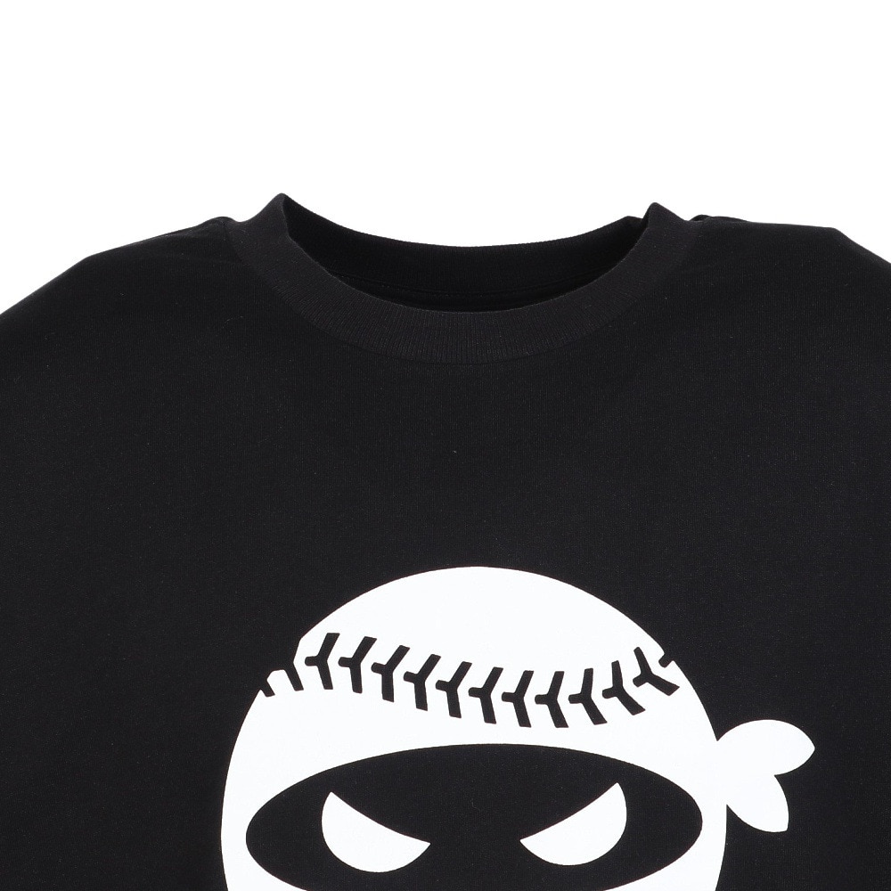 PITCHING NINJA（PITCHING NINJA ）（メンズ）野球ウェア ロゴ 長袖Tシャツ OT0325FW0005-BLK