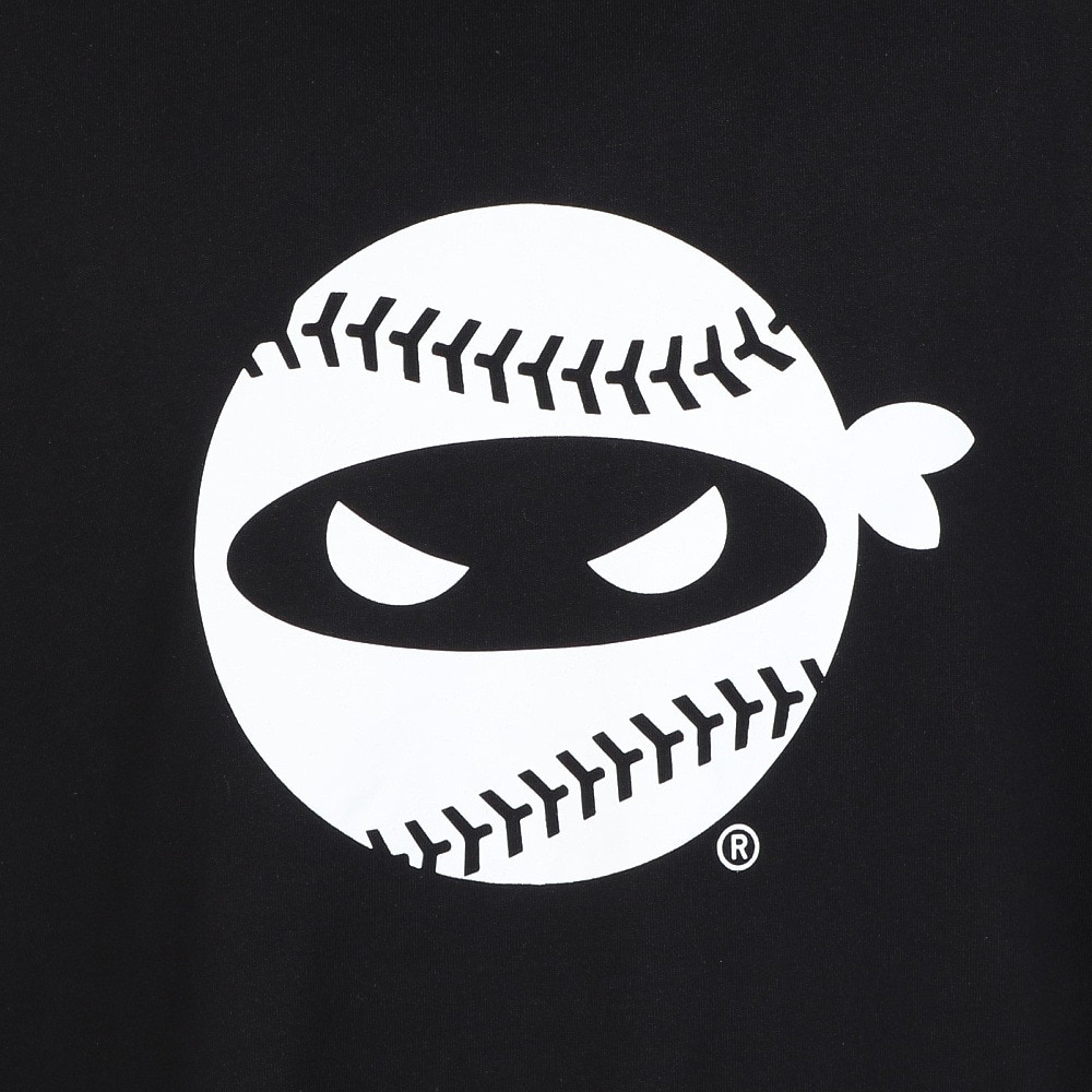 PITCHING NINJA（PITCHING NINJA ）（メンズ）野球ウェア ロゴ 長袖Tシャツ OT0325FW0005-BLK