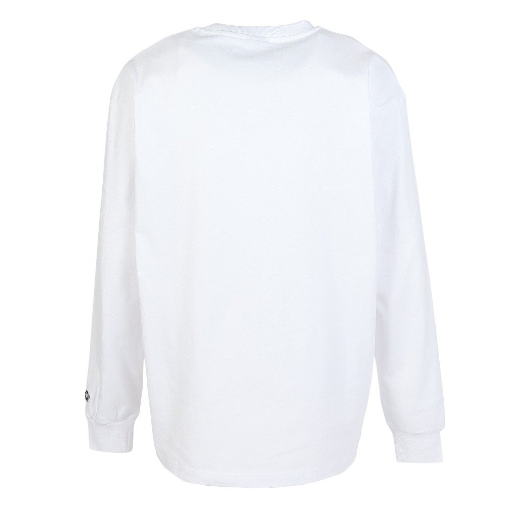 någonsstans ホワイト長袖Tシャツ nagonstans(ナゴンスタンス) shirt×cut long-sleeves t-shirt