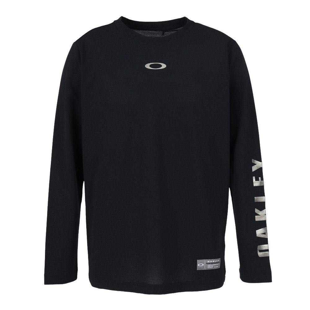 【美品】トラディショナルウェザーウエア2023AW オークリーロング 34 黒 オークリー（OAKLEY）（メンズ）野球ウェア triking Qd Dry 長袖T