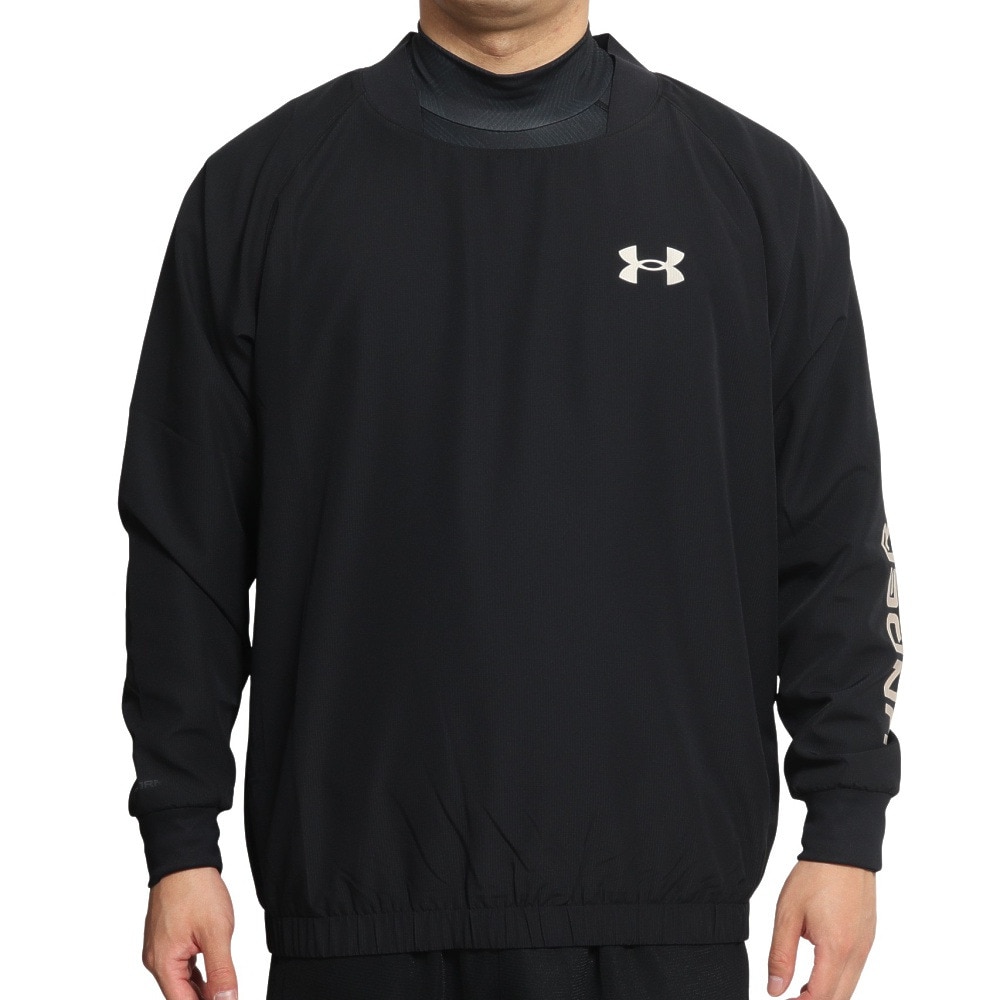 アンダーアーマー（UNDER ARMOUR）（メンズ）野球ウェア Vネック メッシュ ロングスリーブ ジャケット 1375379 001