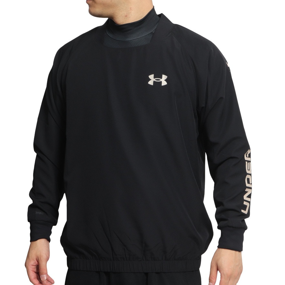 アンダーアーマー（UNDER ARMOUR）（メンズ）野球ウェア Vネック メッシュ ロングスリーブ ジャケット 1375379 001