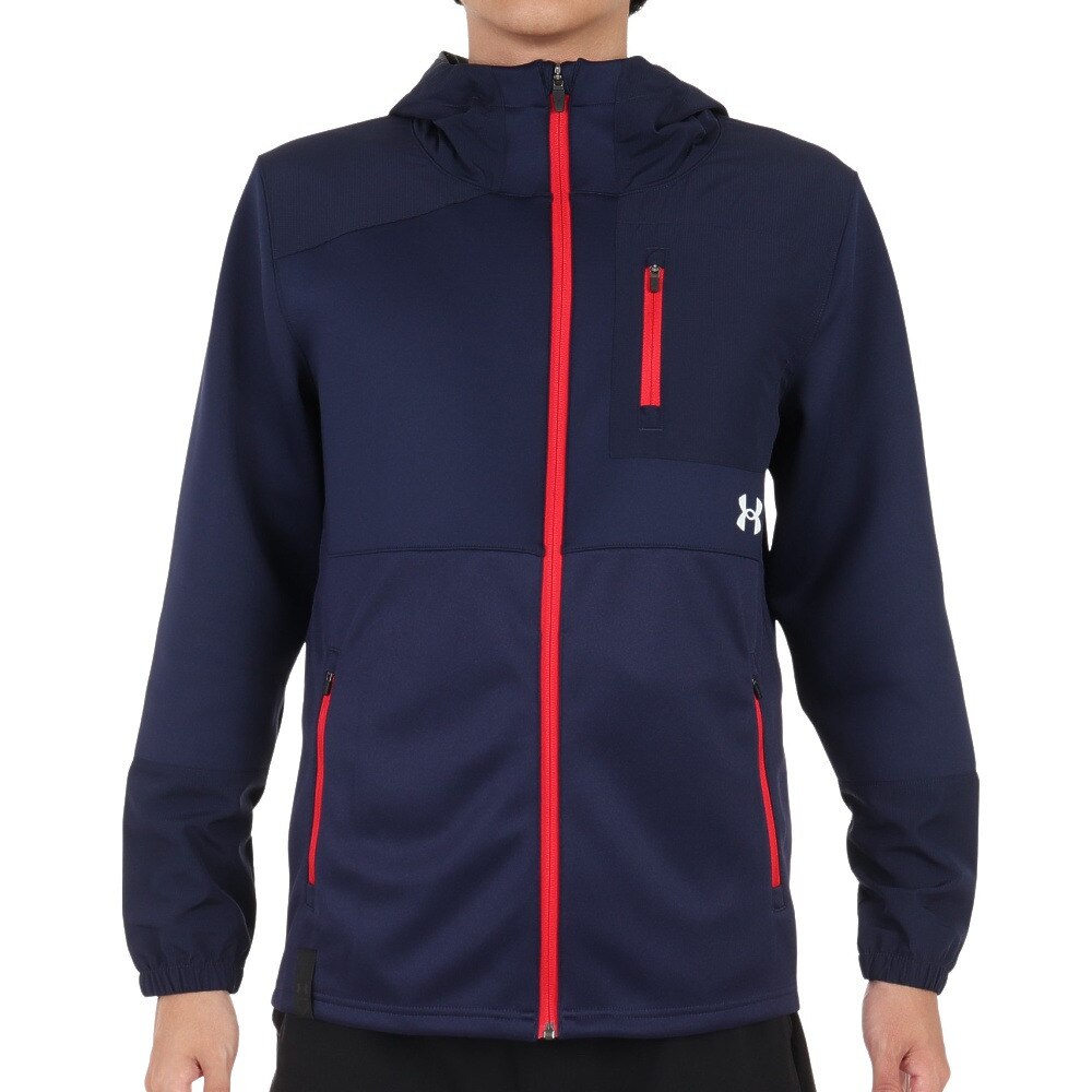 アンダーアーマー（UNDER ARMOUR）（メンズ）野球ウェア アーマーニット ハイブリッド フルジップ ジャケット 1381264 410