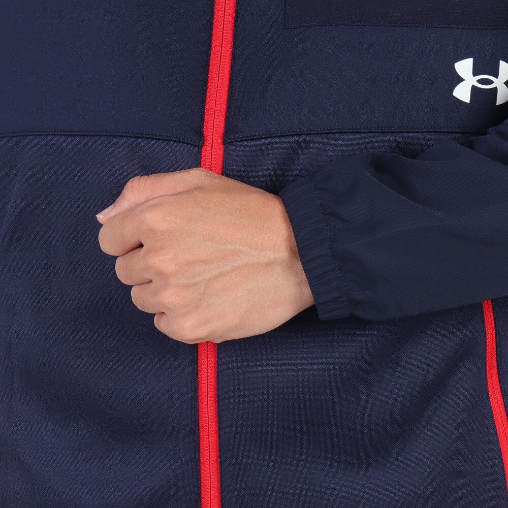 アンダーアーマー（UNDER ARMOUR）（メンズ）野球ウェア アーマーニット ハイブリッド フルジップ ジャケット 1381264 410