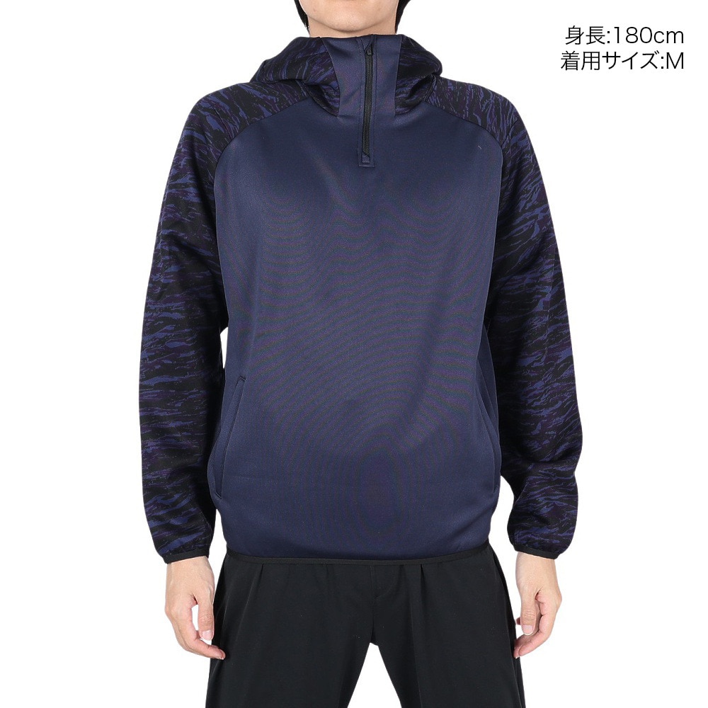 デサント（DESCENTE）（メンズ）野球ウェア フリースパーカー ジャケット 防寒ウェア 保温 はっ水 ストレッチ トレーニングウェア DBX-2760 SNVY