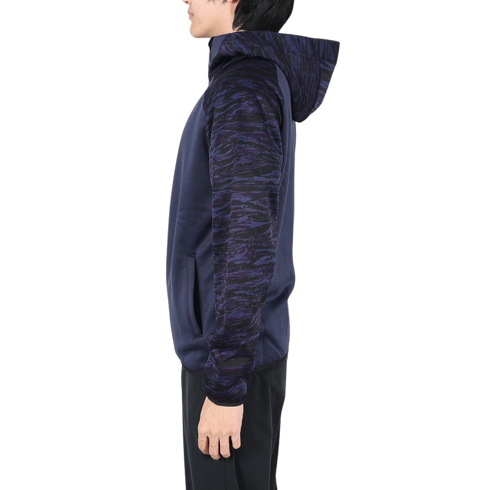 デサント（DESCENTE）（メンズ）野球ウェア フリースパーカー ジャケット 防寒ウェア 保温 はっ水 ストレッチ トレーニングウェア DBX-2760 SNVY