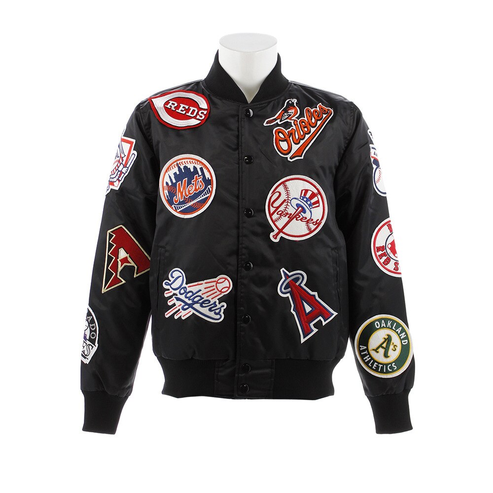 ポイント15倍 多少の傷汚れありの為大奉仕 サテンジャケット Mm23 Ml 8f08 Bk Mj Mlb スーパースポーツゼビオ ポイント15倍 多少の傷汚れありの為大奉仕 サテンジャケット Mm23 Ml 8f08 Bk Mj Mlb スーパースポーツゼビオ