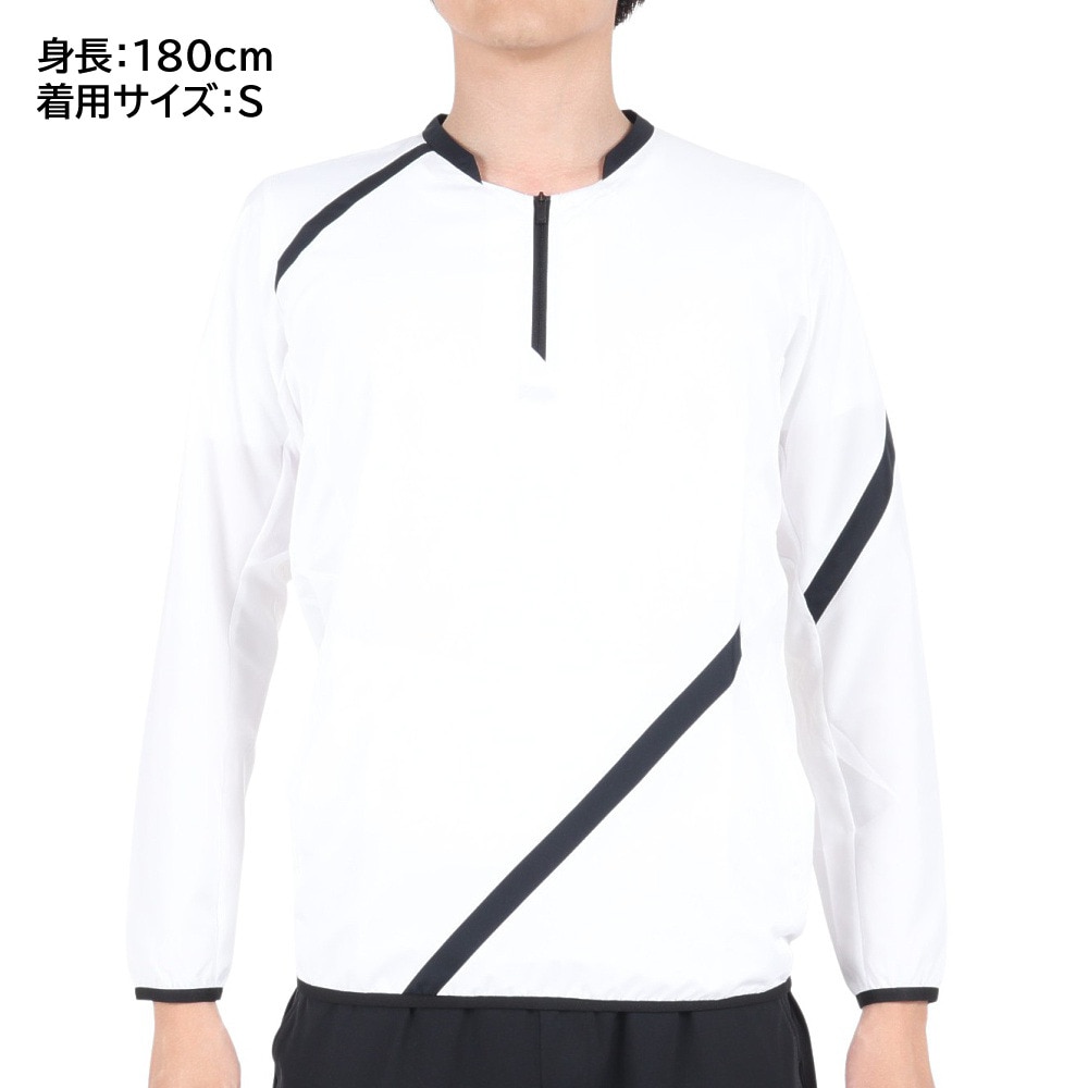 デサント（DESCENTE）（メンズ）野球ウェア 長袖 ウインドジャケット メンズ ウインドジャック PJ-328 WHT