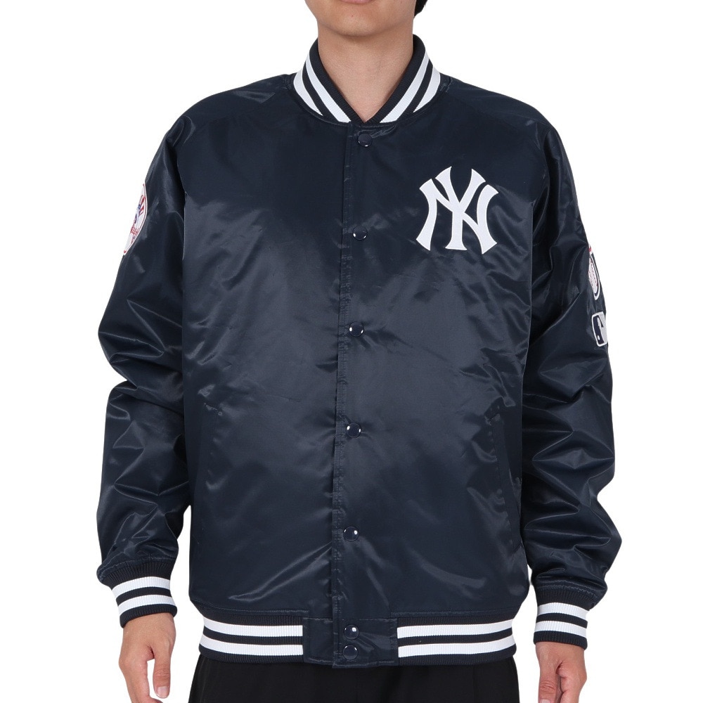 MJ・MLB（MJ・MLB）（メンズ）野球ウェア スタジャン ジャケット サテン ML2323FW0011-NVWT