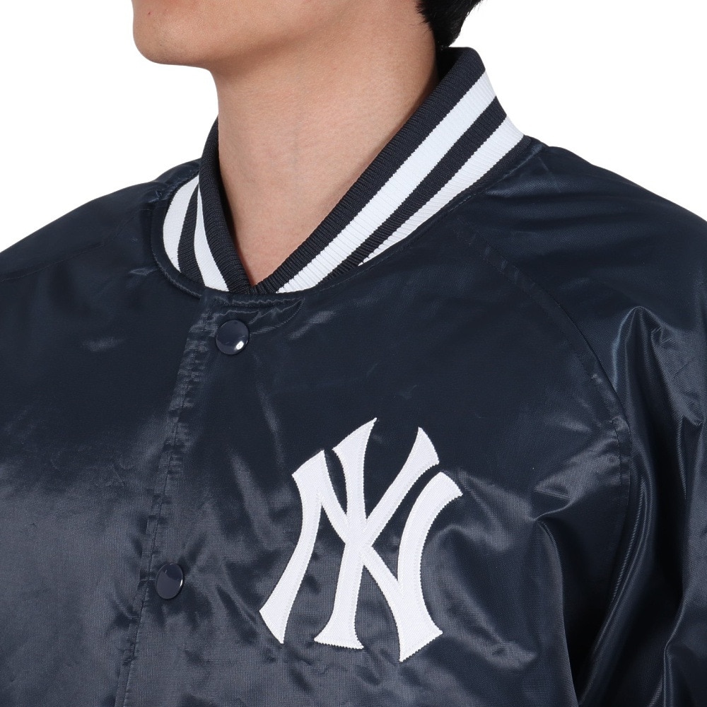 MJ・MLB（MJ・MLB）（メンズ）野球ウェア スタジャン ジャケット サテン ML2323FW0011-NVWT