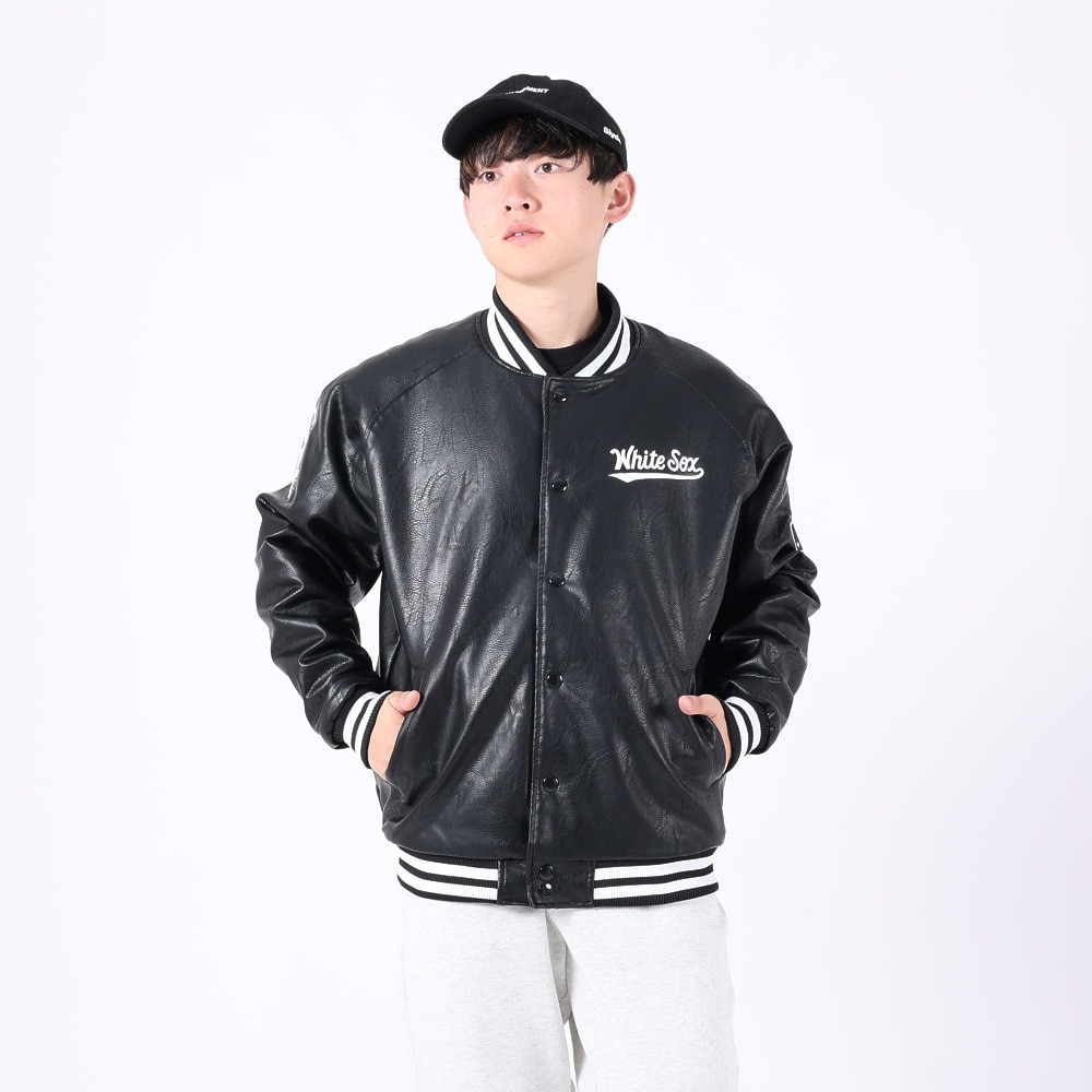 ファナティクス（Fanatics）（メンズ）野球ウェア ジャケット PUレザー ML2323FW0012-BLK