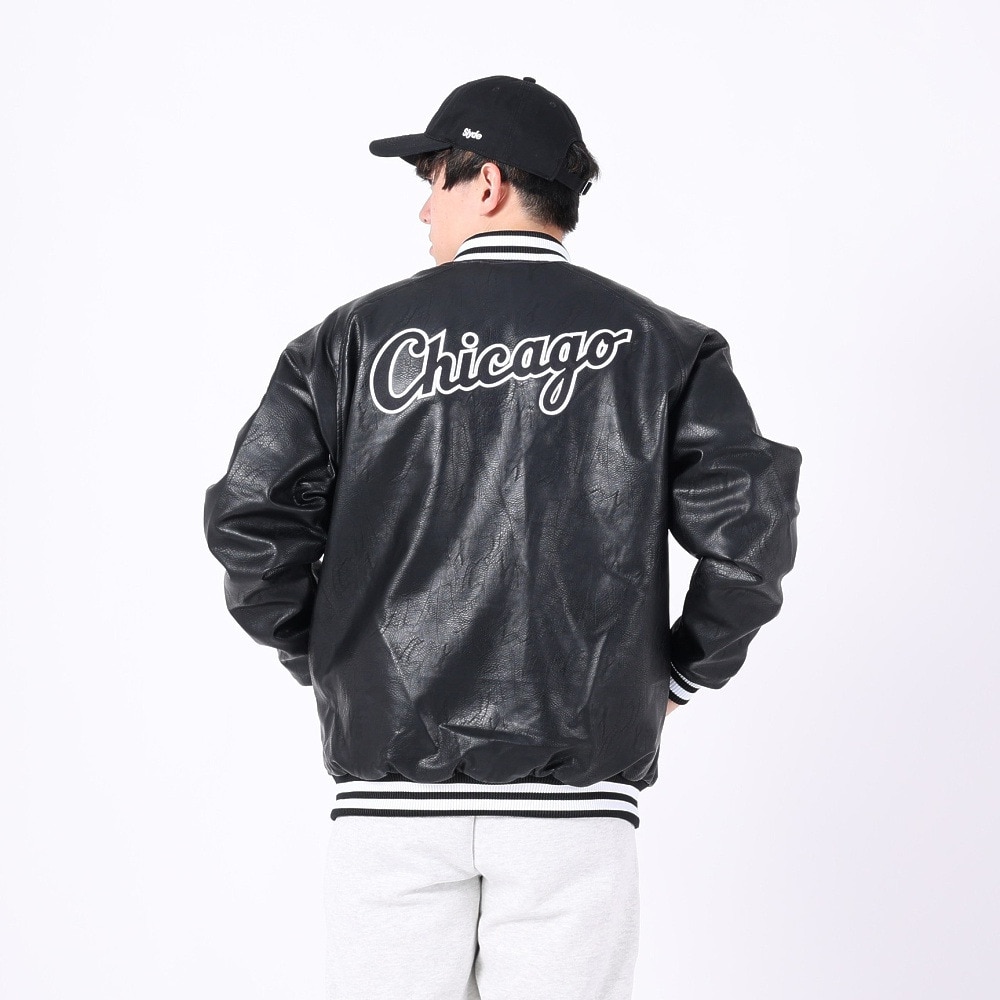 ファナティクス（Fanatics）（メンズ）野球ウェア ジャケット PUレザー ML2323FW0012-BLK