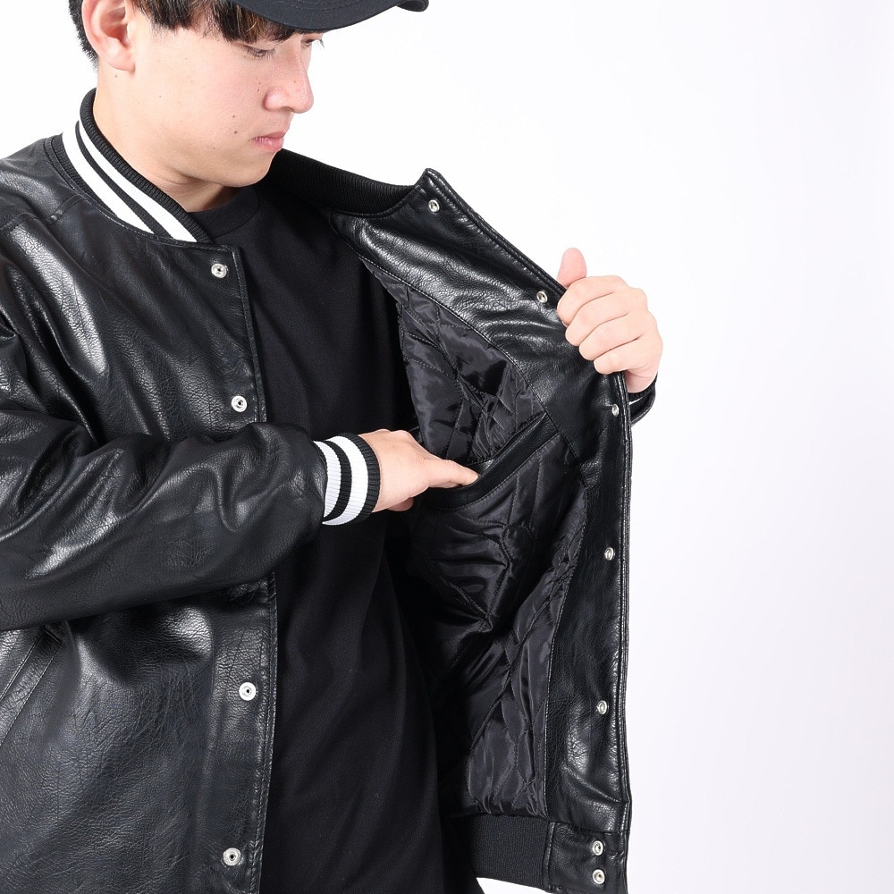 ファナティクス（Fanatics）（メンズ）野球ウェア ジャケット PUレザー ML2323FW0012-BLK