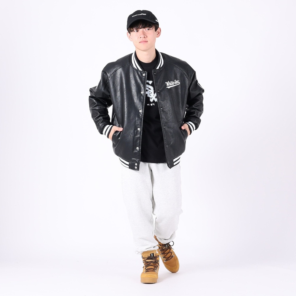 ファナティクス（Fanatics）（メンズ）野球ウェア ジャケット PUレザー ML2323FW0012-BLK