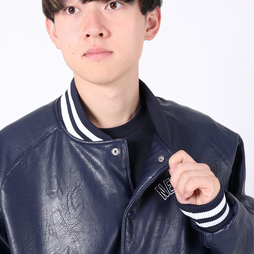 ファナティクス（Fanatics）（メンズ）野球ウェア ジャケット PUレザー ML2323FW0012-NVWT