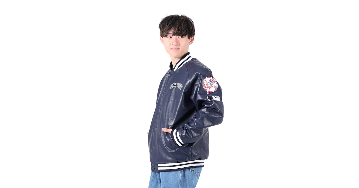 ファナティクス（Fanatics）（メンズ）野球ウェア ジャケット PUレザー ML2323FW0012NVWT スポーツ用品はスーパー