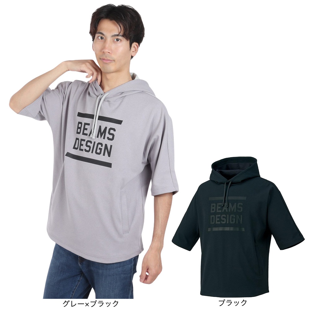 ゼット（ZETT）（メンズ）野球ウェア BEAMS DESIGN 半袖スウェットパーカ BOS75102-1919