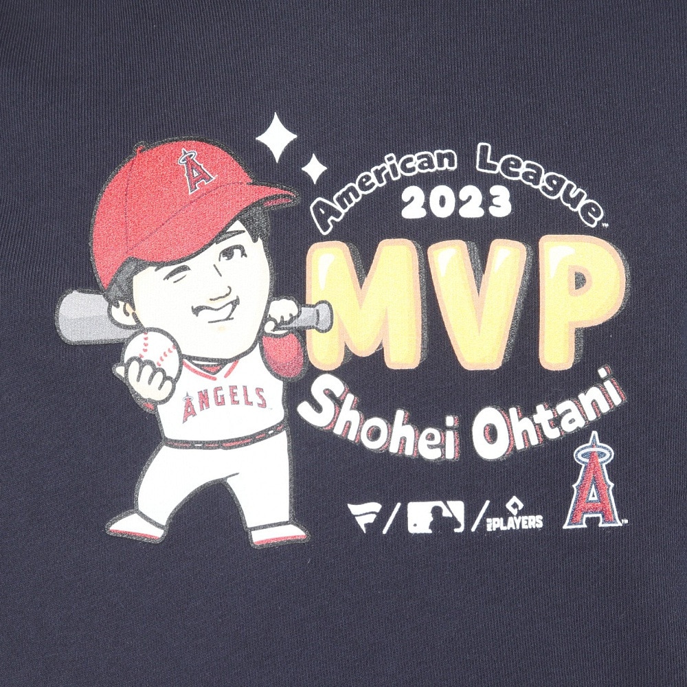 MJ・MLB（MJ・MLB）（メンズ、レディース）野球ウェア 大谷翔平 MVP記念 2023 イラスト パーカー エンゼルス ML06-23FW-0005 NAVY