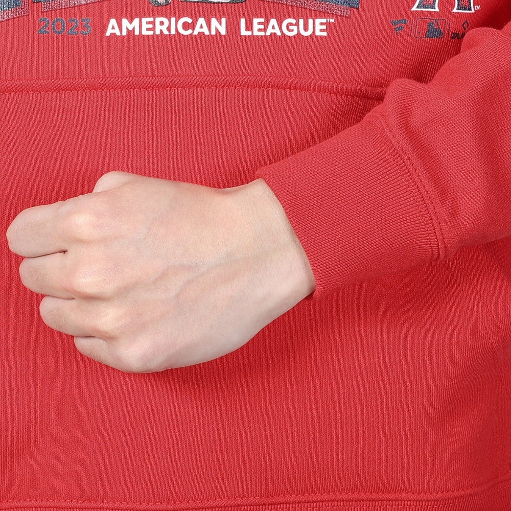 MJ・MLB（MJ・MLB）（メンズ、レディース）野球ウェア 大谷翔平 MVP記念 2023 フォト パーカー エンゼルス ML06-23FW-0006 RED