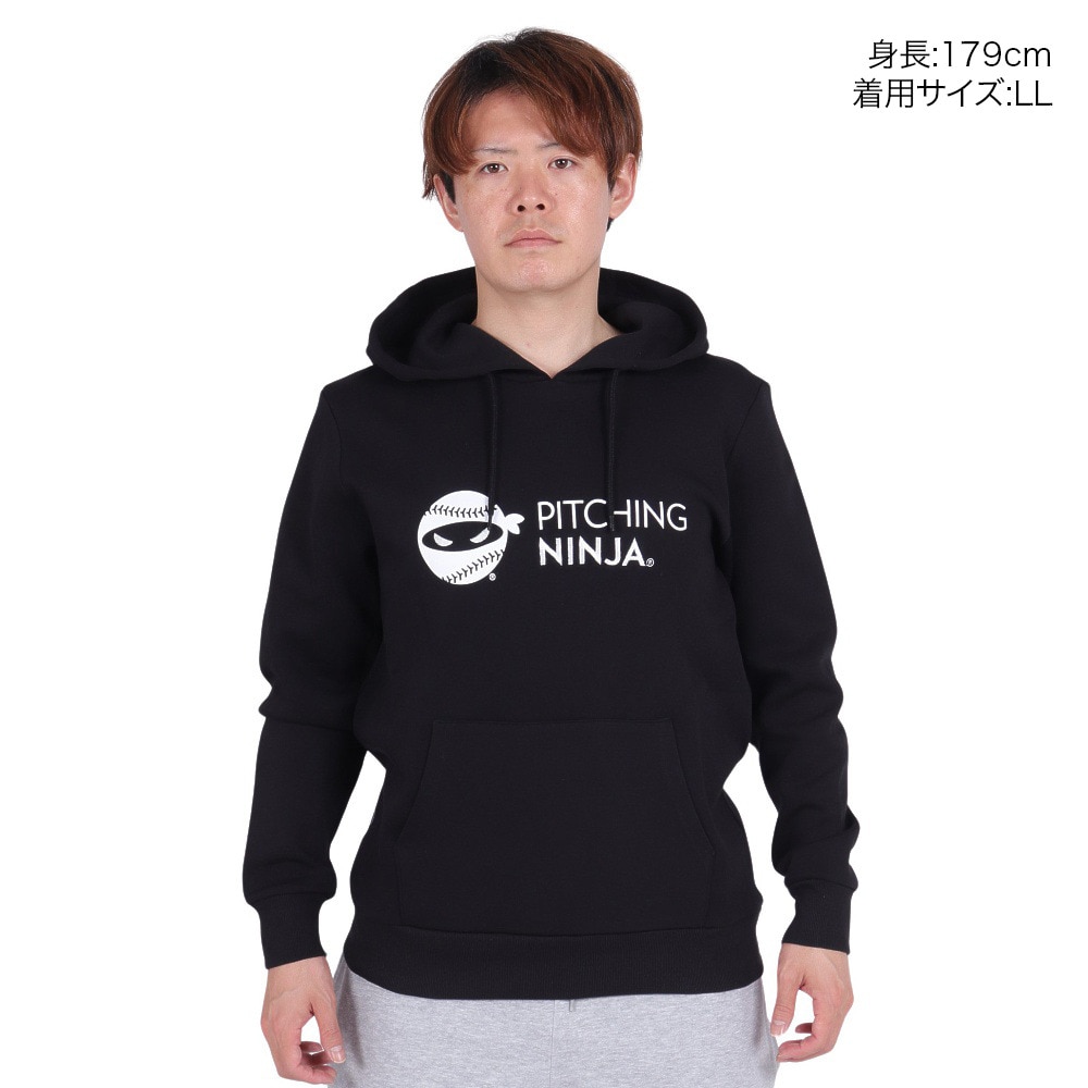 PITCHING NINJA（PITCHING NINJA ）（メンズ）野球ウェア EM&PR フーディーパーカー OT0624SS0003-BLK