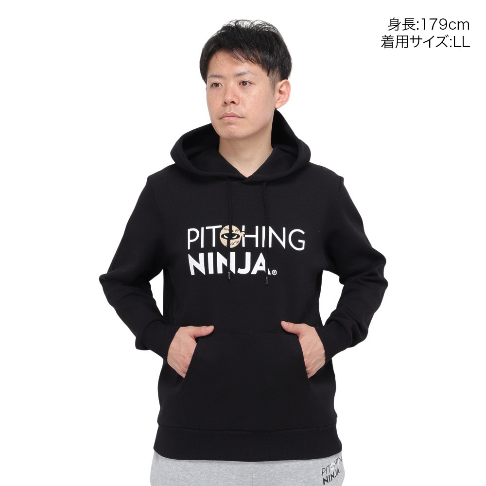 PITCHING NINJA（PITCHING NINJA ）（メンズ）ピッチングニンジャ 野球ウェア フーディー OT0624FW0002-BLK