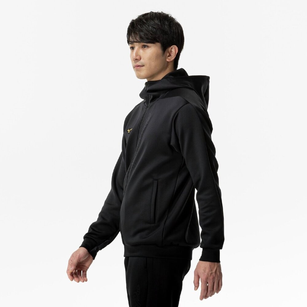 【未使用級】ミズノプロ ストレッチスウェットフーディ ブラック XO ミズノ（MIZUNO）（メンズ、レディース）野球ウェア ミズノプロ