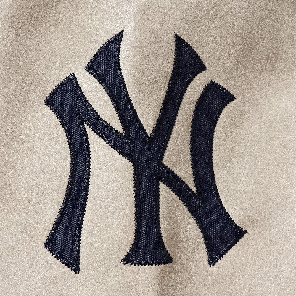 エムエルビー（MLB）（メンズ）スタンダード ロゴ PU メルトンジャケット ML2325FW0002-NVY