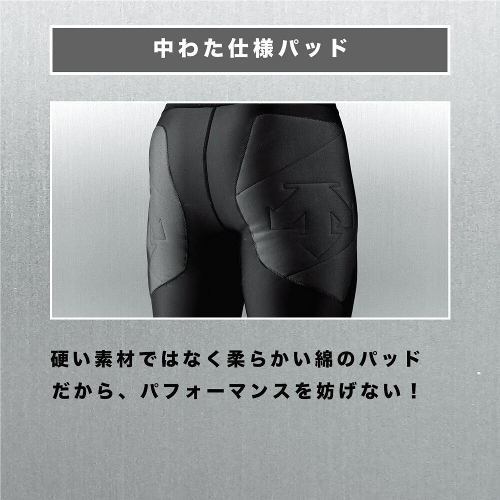 デサント（DESCENTE）（メンズ）スライディングパンツ 野球 パッド付きスライディングパンツ STD-692P BLK