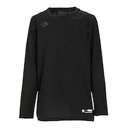 デサント（DESCENTE）（キッズ）野球ユニフォーム 練習着 ジュニア丸首長袖アンダーシャツ JSTD-771B BLK 速乾